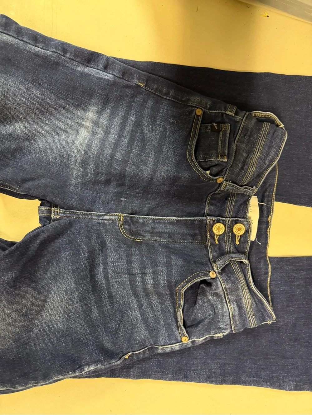 Kancan Women’s Dark Blue Denim Jeans - High Waist Stretch size 3 PETITE